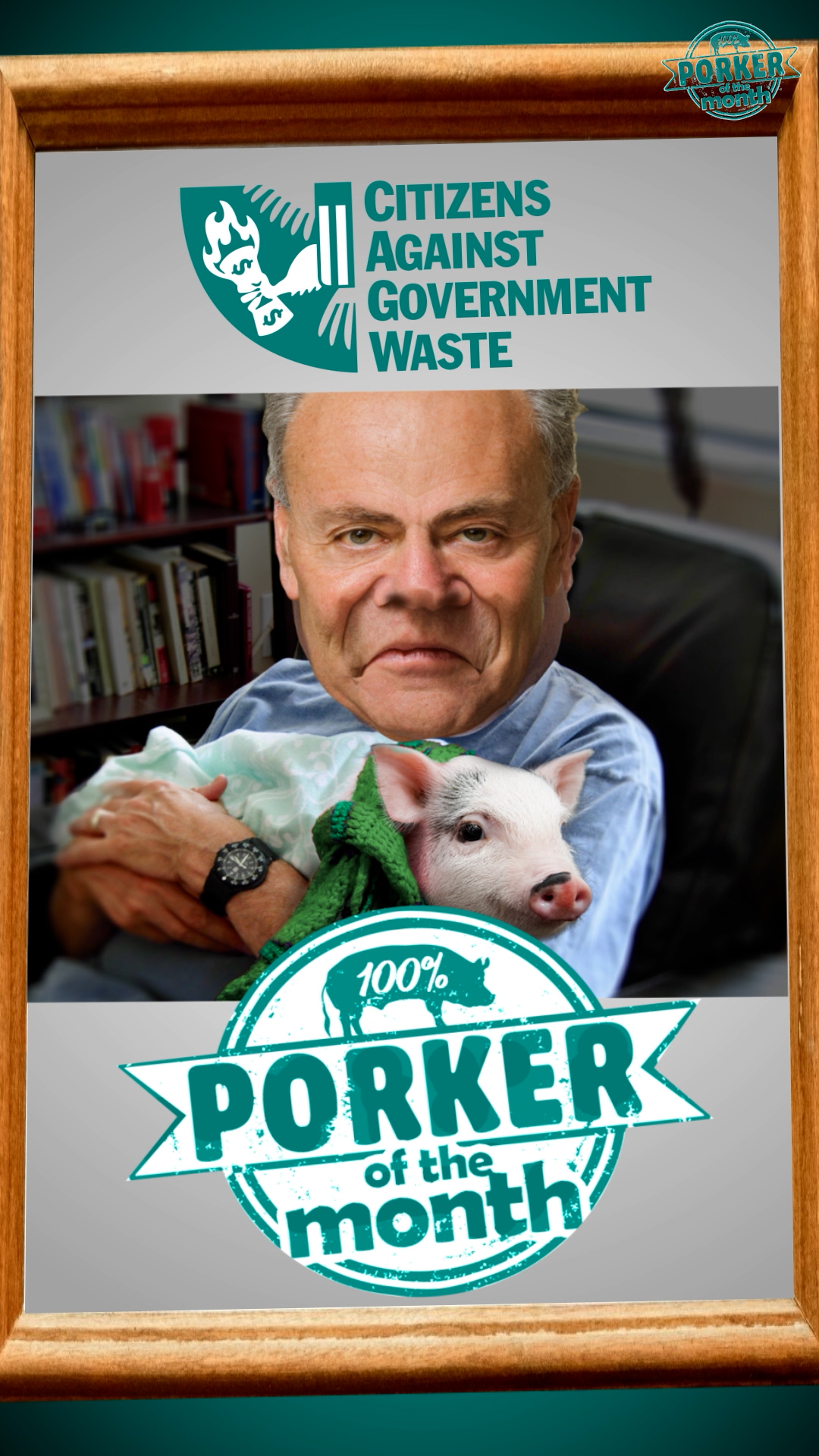 Citizens Against Government Waste Names Sen. Chuck Schumer March 2024 Porker of the Month