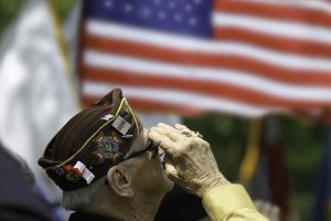 Veteran,Saluting